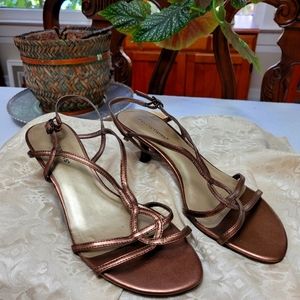 Size 7.5 kitten heel sandals